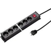 Kaiser Martin Power Strip 8 Weg 45 Graden Met Schakelaar Kabel 1.5m (Europese Stekkerdoos) - 1101ZL8SW15
