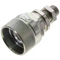 Tameson Stalen DN 12.5 Hydraulische Koppeling Insteeknippel 10 mm L Knelring Schotkoppeling ISO 14541/8434-1 D M36 x 2