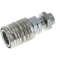 Tameson Stalen DN 12.5 Hydraulische Koppeling Snelkoppeling 14 mm S Knelring Schotkoppeling ISO 7241-1 A/8434-1 D 20.5mm