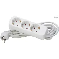 Kopp 3-Weg Artic Wit Tafelcontactdoos Met 5m Snoer - 128690659 [10 stuks]