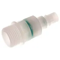 Tameson PVDF DN 7.2 Koppeling Insteeknippel G 1/2 inch Buitendraad Dubbele afsluiting
