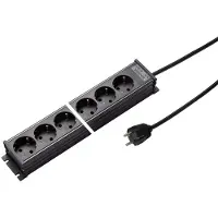 Kaiser Martin 6-weg haakse stekkerblok 1,5M kabel (Europese Stekkerdoos) - 1102ZL6SW15