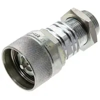 Tameson Stalen DN 20 Hydraulische Koppeling Insteeknippel 22 mm L Knelring Schotkoppeling ISO 14541/8434-1 D M42 x 2