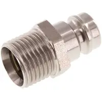 Tameson RVS DN 9 Tempereerkoppeling Insteeknippel M16x1.5 Buitendraad Dubbele afsluiting