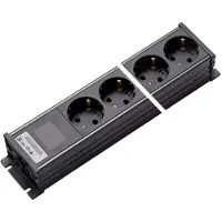 Kaiser Martin contactdoosstrip 4 weg AC166 aarding (Europese Stekkerdoos) - 1154/4-1/SW