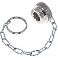 Tameson NPT 1/4" Aluminium Stofbeschermingskap voor snelkoppeling met ketting