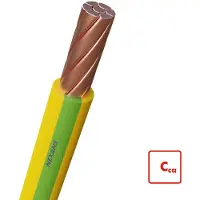 NEXANS H07Z1-R Halogeenvrij Kabel 35mm2 Groen Geel - 10538852 [2 Meters]