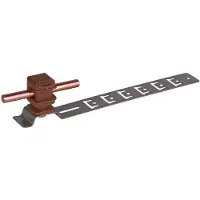 Dehn Dakdoorvoerhouder StSt/Plastic Bruin H16mm Rd 8mm - 204921 [2 stuks]