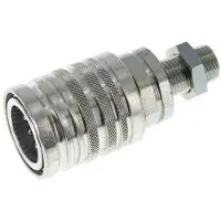 Tameson Stalen DN 12.5 Hydraulische Koppeling Snelkoppeling 10 mm L Knelring Schotkoppeling ISO 7241-1 A/8434-1 D 20.5mm