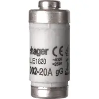 Hager D02 Smeltveiligheid 20A 400V Met Indicator - LE1820 [5 Stuks]