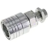Tameson Stalen DN 25 Hydraulische Koppeling Snelkoppeling 18 mm L Knelring Schotkoppeling ISO 7241-1 A/8434-1 D 34.3mm