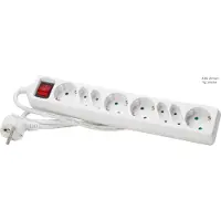Kopp 8-voudige stekkerdoosschakelaar Arctic White Edge - 129502003 [10 stuks]