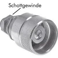 Tameson Stalen DN 25 Hydraulische Koppeling Insteeknippel 18 mm L Knelring Schotkoppeling ISO 8434-1 D M48 x 3