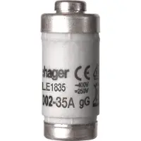 Hager D02 Smeltveiligheid 35A 400V Klasse Gg Met Indicator - Le1835 [10 Stuks]