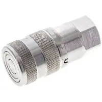 Tameson RVS DN 6 Vlakdichtende Koppeling Snelkoppeling G 1/4 inch Binnendraad ISO 16028 D 16.2mm
