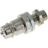 Tameson Stalen DN 12.5 Hydraulische Koppeling Insteeknippel 12 mm L Knelring Schotkoppeling ISO 7241-1 A/8434-1 D 20.5mm