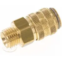 Tameson Messing DN 6 Tempereerkoppeling Snelkoppeling G 1/4 inch Buitendraad Dubbele afsluiting