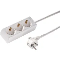 Kaiser Martin 3-Weg Stekkerdoos 45 Graden 3m Kabel Arctic White (Europese Stekkerdoos) - 1045ZL3-15W/KWS