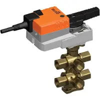 Belimo 6-Weg Regelklep Rp1/2 Kvs1/0.63 24VAC/DC 90s KNX 10Nm IP54 R3015-1-P63-B2/NR24A-KNX