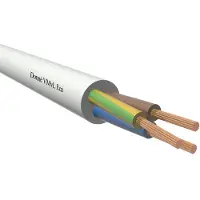 Donne Witte VMVL Eca 5G1.5mm² Flexibele Stroomkabel - D09528 [100 Meter]