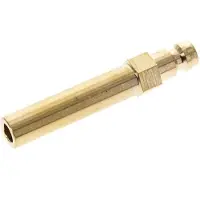Tameson Messing DN 6 Tempereerkoppeling Insteeknippel 10x63 mm Push-in-aansluitingen [2 Stuks]