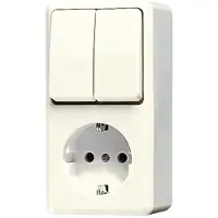JUNG serieschak+wcd 675a ra opb creme