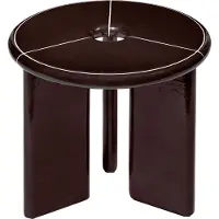 Ferm Living Deya bijzettafel Ø47x45 cm Chestnut brown