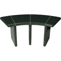 Ferm Living Deya curved zitbank Donkergroen, 110x40x45,5 cm