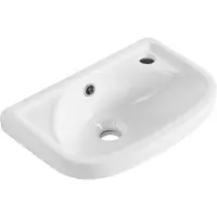 Bruckner Rex Keramische wastafel 41x28cm, wit