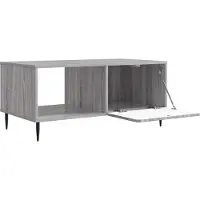vidaXL Salontafel Grijs Sonoma 90 x 50 x 40 cm Bewerkt hout