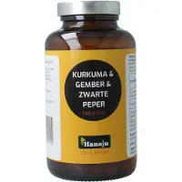 Hanoju Kurkuma + gember + piperine 500 mg 300 tabletten