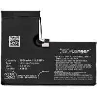 123accu Apple iPhone 13 Pro / A2656 / A2640 accu (3.85 V, 3000 mAh, huismerk)
