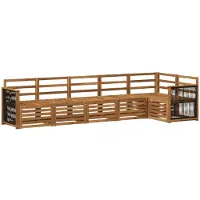 vidaXL Buiten bank set 5 st Naturel Massief Acacia Hout