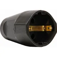 Kopp Haakse Kunststof Contraststekker Bruin 16A 3x1,5mm - 1821.0600.0 [10 stuks]