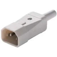 Kaiser Martin C14 70 graden IEC apparaatstekker met aardingscontact - 749/gr [25 stuks]