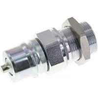 Tameson Stalen DN 25 Hydraulische Koppeling Insteeknippel 28 mm L Knelring Schotkoppeling ISO 7241-1 A/8434-1 D 34.3mm