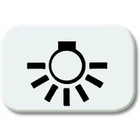 ABB Busch-Jaeger 2525 LI-214 Lichtsymbool R-Alpin Wit - 2CKA001433A0028 [5 stuks]