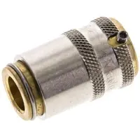 Tameson Messing DN 6 Tempereerkoppeling Snelkoppeling D9 mm Loskoppelbeveiliging