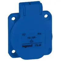 Legrand Inbouwstopcontact Geaard 250V 16A 3P Blauw P17 - 057675