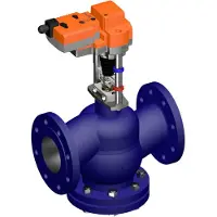 Belimo Klepafsluiter DN65 Flens 30mm Slag Kvs63 24VAC/DC Fail-Safe NC/NO 150s 2-10V 2000N IP54 H665N/AVK24A-SR-TPC