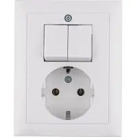 Hager Berker S.1 Wandcontactdoos Polair Wit Glanzend - 6143558949