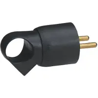 Legrand zwarte plug met trekoog - 050428 [25 stuks]