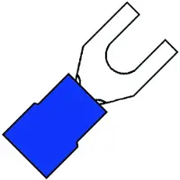 Klemko Geïsoleerde Vork Terminal M4 Eenvoudige Invoer Nylon 1.5-2.5mm2 - 152232 [100 Stuks]