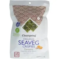Clearspring Seaveg - Crispies turmeric multipack biologisch 20 gram