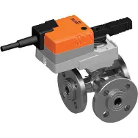 Belimo 3-Weg Regelklep DN15 Flens Kvs1.6 24VAC/DC 90s 2-10V 5Nm IP54 R7015R1P6-B1/LR24A-SR
