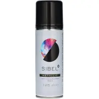 Sibel Metallic Hair Colour Spray Black - Art P001152 125 ml