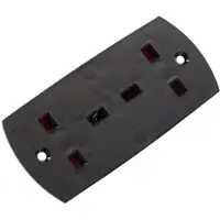 Kaiser Martin MK 2-Weg inbouwstopcontact Type G IP20 Zwart - 499/sw [20 stuks]