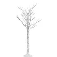 vidaXL Kerstboom wilg met 128 warmwitte LED's binnen en buiten 1,2 m