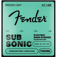 Fender SubSonic 7350ML Bass Strings Stainless Steel Long Scale Gauges .045-.100 (4)
