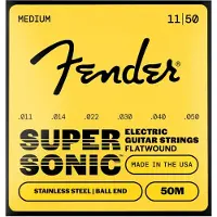 Fender SuperSonic 50M Guitar Strings Flatwound Stainless Steel Ball End Gauges .011-.050